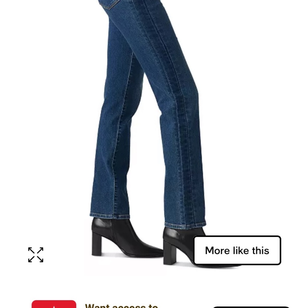 Levi's Blue Straight Leg Jeans with Cute Cuffs